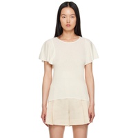 Off White Wing Sleeve T Shirt 231338F107002