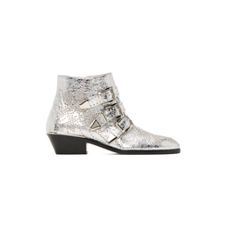 Silver Susanna Ankle Boots 231338F127001