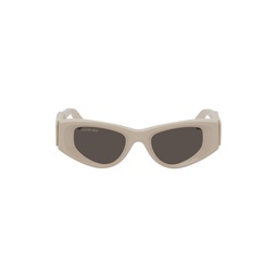 Beige Odeon Cat Sunglasses 231342F005035