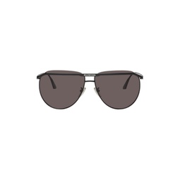 Black Aviator Sunglasses 231342F005064