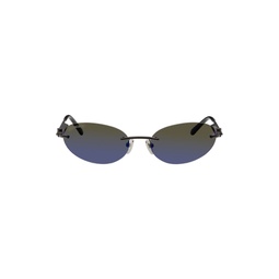 Black Rimless Sunglasses 231342F005074