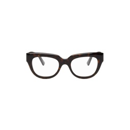 Tortoiseshell Squre Glasses 231342M133003