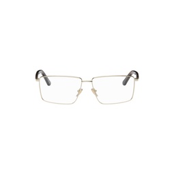 Gold Rectangular Glasses 231342M133018