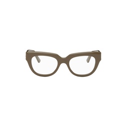 Taupe Square Glasses 231342M134094