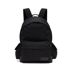 Black Calfskin Trim Backpack 231343M166001