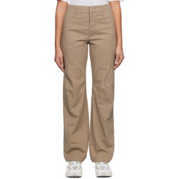 Brown Three Dimensional Trousers 231351F087009