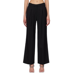 Black Pleated Trousers 231366F087004