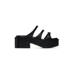 Black Ribbon Sandals 231369F125004