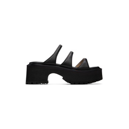Black Platform Sandals 231369F125007