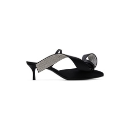 Black Sergio Rossi Edition Marquise Heeled Sandals 231372F122001