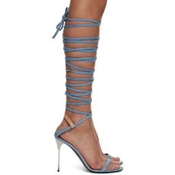 Blue Sergio Rossi Edition Heeled Sandals 231372F125003