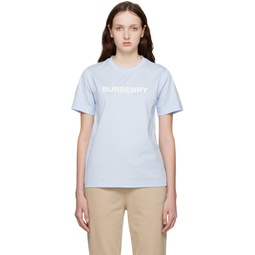 Blue Printed T Shirt 231376F110011