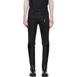 Black Waxed Jeans 231378M191012