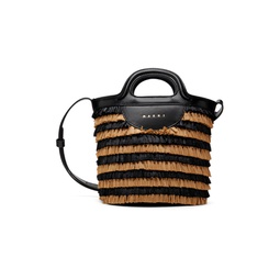 Black   Tan Mini Tropicalia Bucket Bag 231379F046041