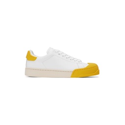 White   Yellow Dada Bumper Sneakers 231379F128007