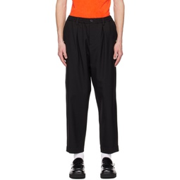 Black Cropped Trousers 231379M191007