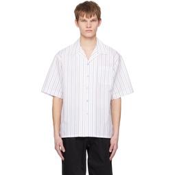 White Striped Shirt 231379M192016