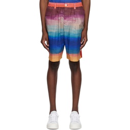 Multicolor Printed Shorts 231379M193008