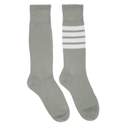 Gray 4 Bar Socks 231381F076002