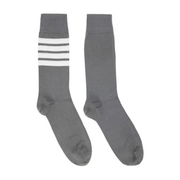 Gray 4 Bar Socks 231381M220003