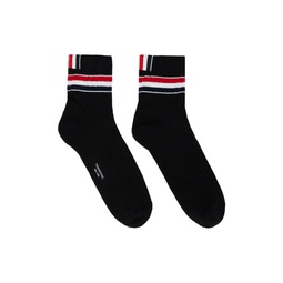 Black Tricolor Socks 231381M220004