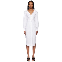 White Clea Midi Dress 231386F054013