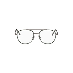 Silver Aviator Glasses 231387M133004