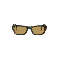 Tortoiseshell Rectangular Sunglasses 231387M134006