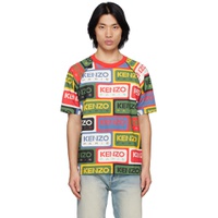 Multicolor  Paris Labels T Shirt 231387M213009