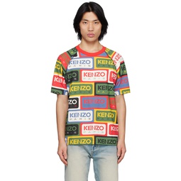 Multicolor  Paris Labels T Shirt 231387M213009