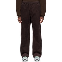 Brown Relaxed Trousers 231401M191007