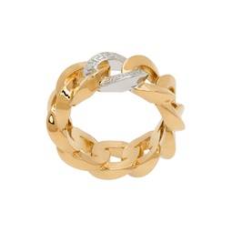 Gold Curb Chain Ring 231404F024017