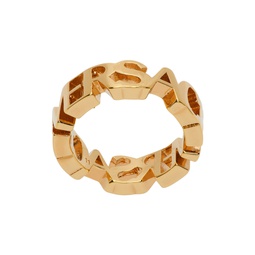 Gold Logo Ring 231404F024020