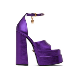 Purple Medusa Aevitas Platform Heeled Sandals 231404F125035