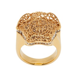Gold Crystal Ring 231404M147019