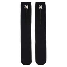 Black Beaded Socks 231405F076005