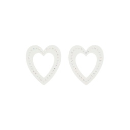 Transparent Big Heart Earrings 231413F022001