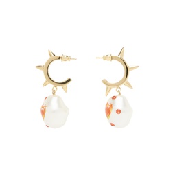 Gold Jelly On Fire Earrings 231413F022013