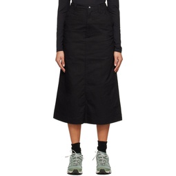 Black Takibi Chino Maxi Skirt 231419F541004