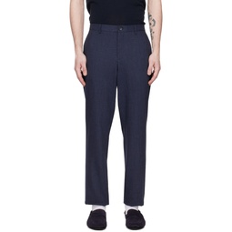 Blue Check Trousers 231422M191006