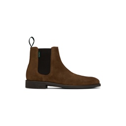 Brown Cedric Chelsea Boots 231422M223003