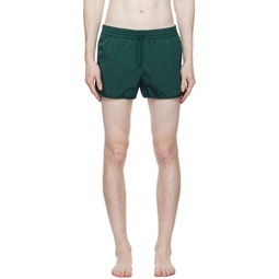 Green Drawstring Swim Shorts 231425M208010