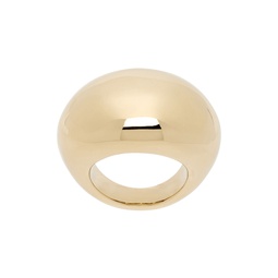 Gold  5406 Oval Dome Volume Ring 231439M147005