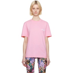 Pink Embroidered T Shirt 231443F110016