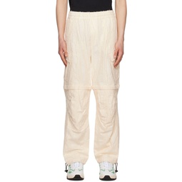 Off White Striped Cargo Pants 231443M191001