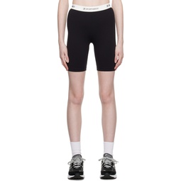Black 80s Runner Biker Shorts 231446F088028