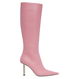 Pink Tresor Pointed Boots 231451F115001
