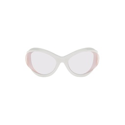 White Futuristic Sunglasses 231461F005000
