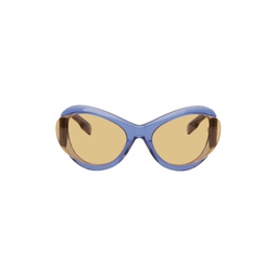 Blue Oval Sunglasses 231461F005003