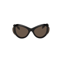 Black Futuristic Sunglasses 231461M134021